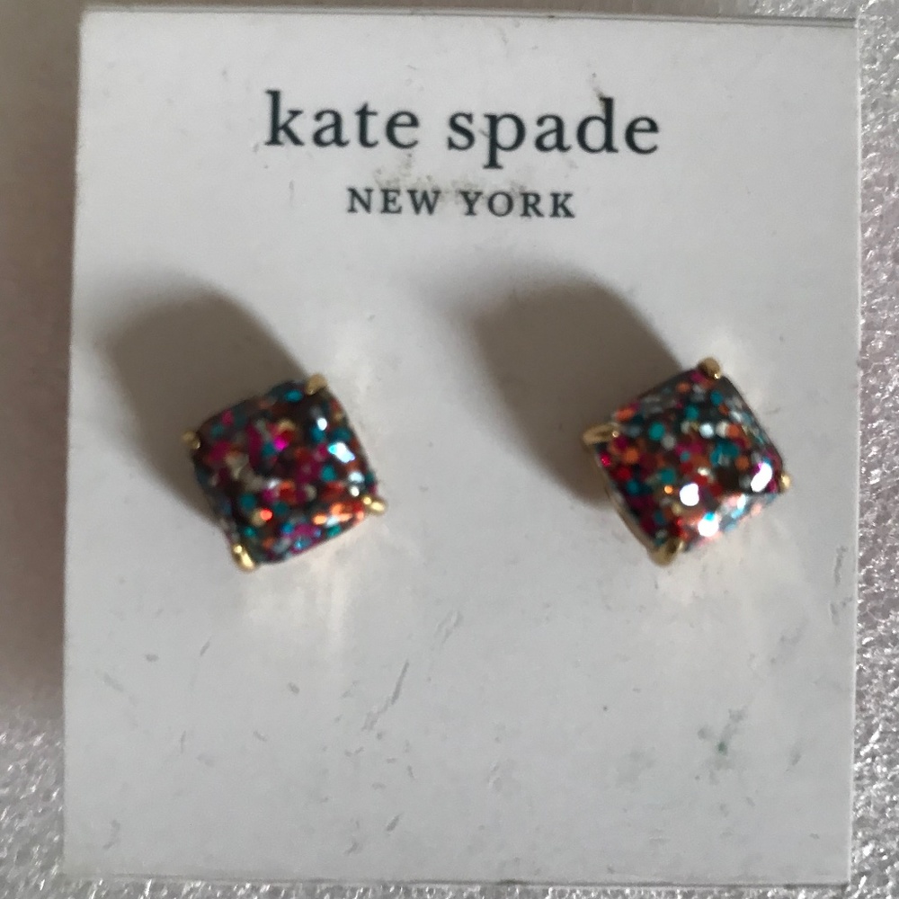 Kate Spade New York Small Square Stud Earrings NWT - Picture 2 of 8